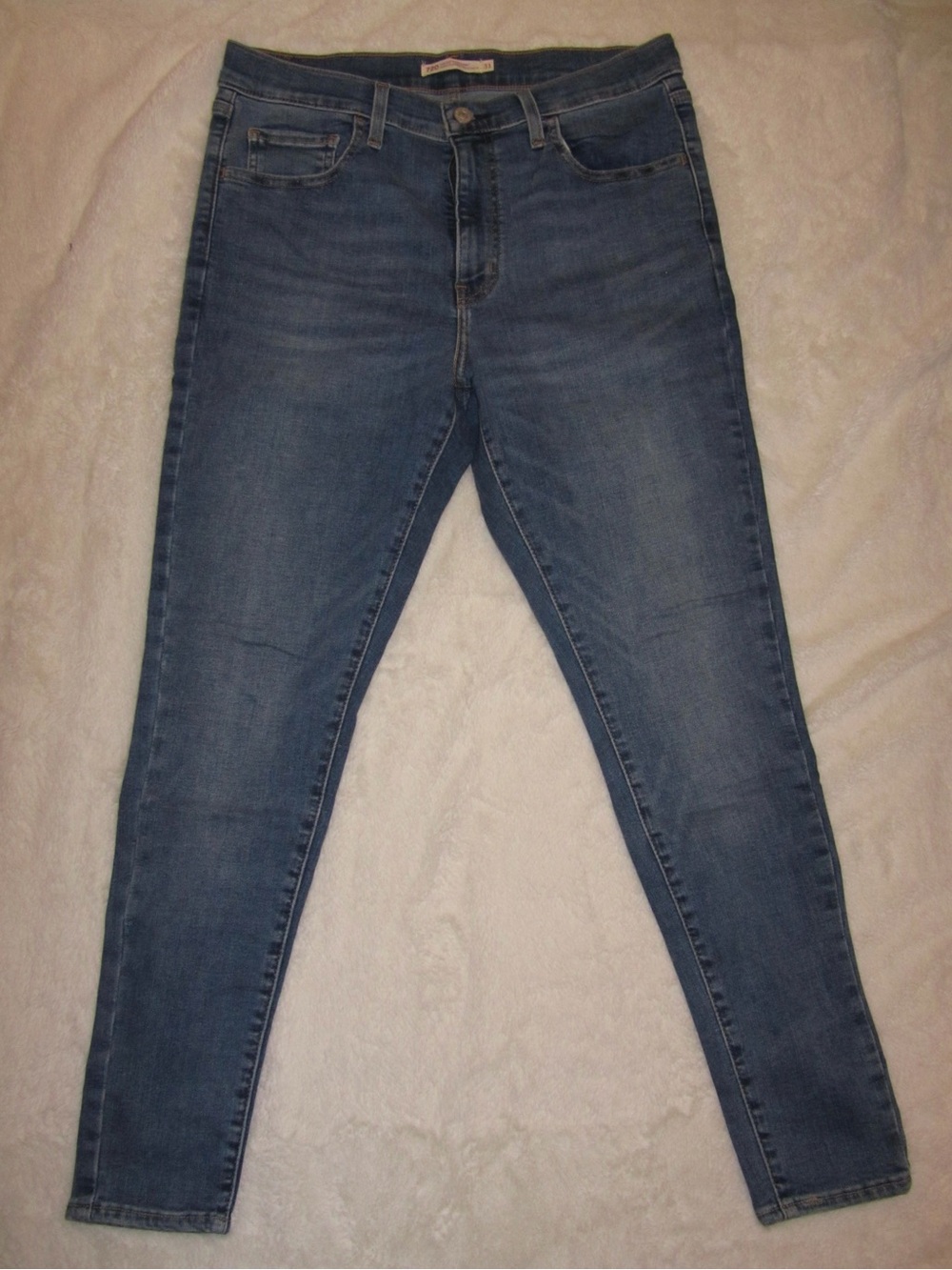 Levi’s High Rise Super Skinny Blue Jeans